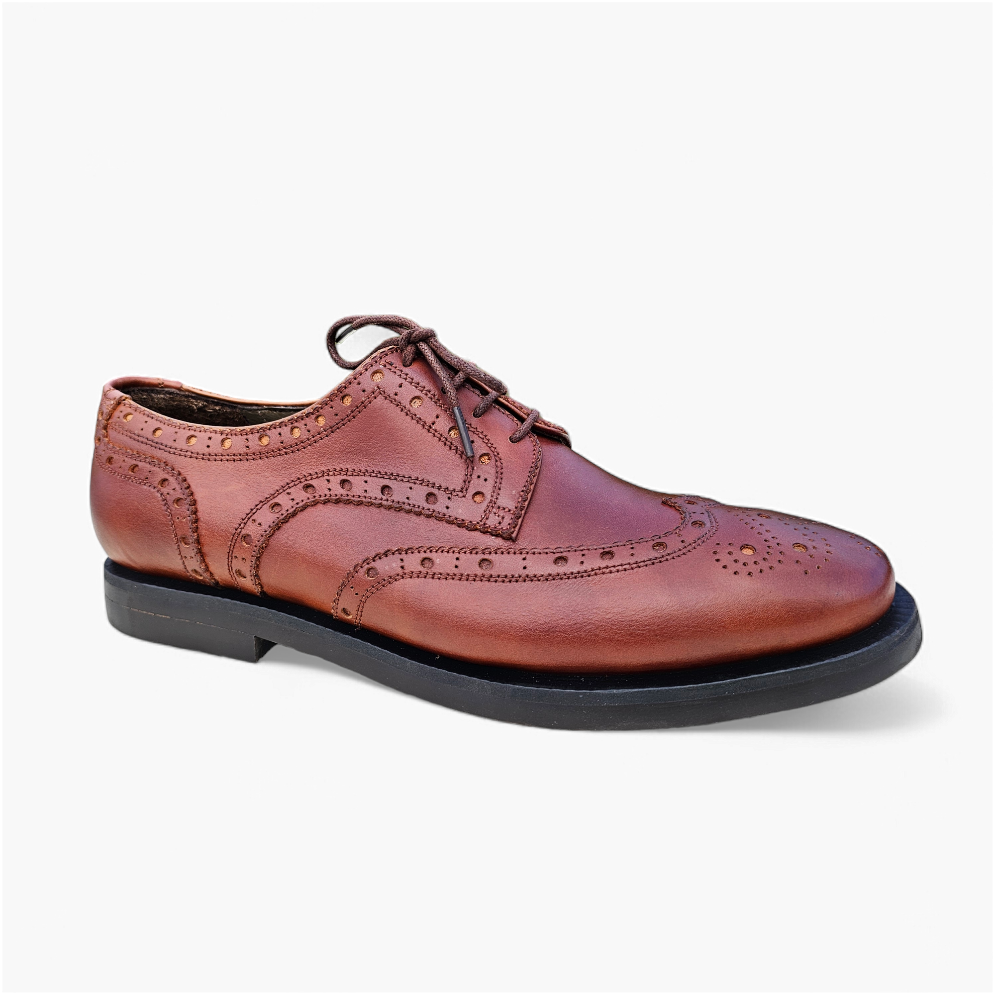 Faj Men's Derby Brogues Shoe [Tan Brown]