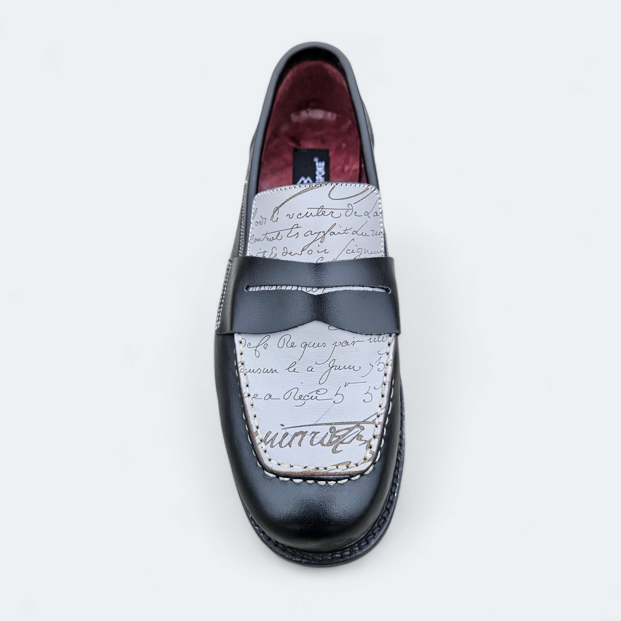 Faj Signature Penny Leafers with Laser engraving Details